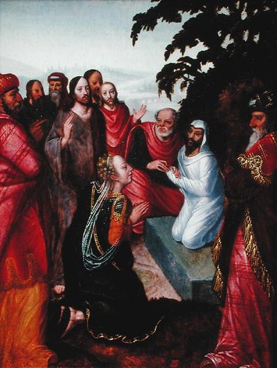 La resurrección de Lázaro de Flemish School
